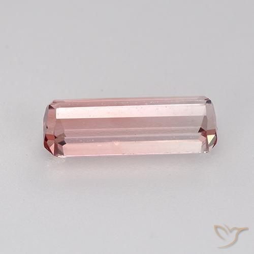 Turmalina Rosa Chiclete Claro Natural 1.17ct, Corte Octógono / Esmeralda, VVS