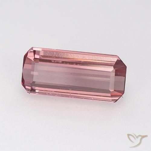 Turmalina Rosa choque claro Natural 1.54ct, Corte Octógono / Esmeralda, VVS