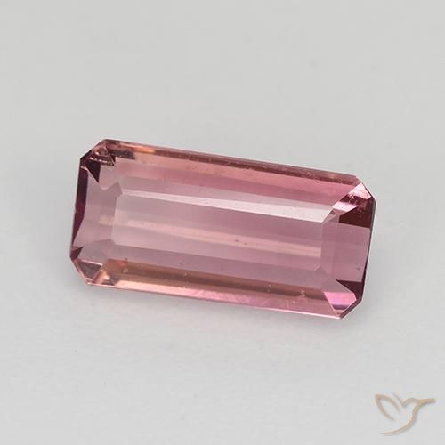 Turmalina Rosa Intenso Natural 1.18ct, Corte Octógono / Esmeralda, VVS