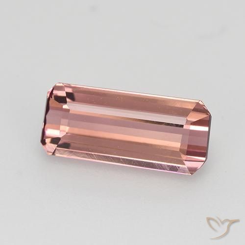 Turmalina rosa médio Natural 1.26ct, Corte Octógono / Esmeralda, VVS