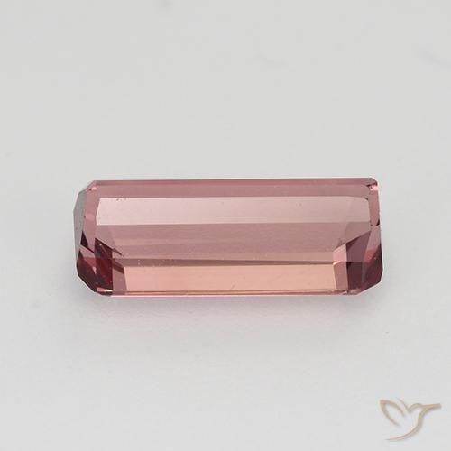 Turmalina rosa médio Natural 1.26ct, Corte Octógono / Esmeralda, VVS