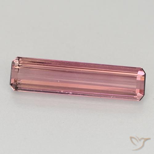 1.24ct Natural Rosa escuro Turmalina, Corte Esmeralda, VVS-VS