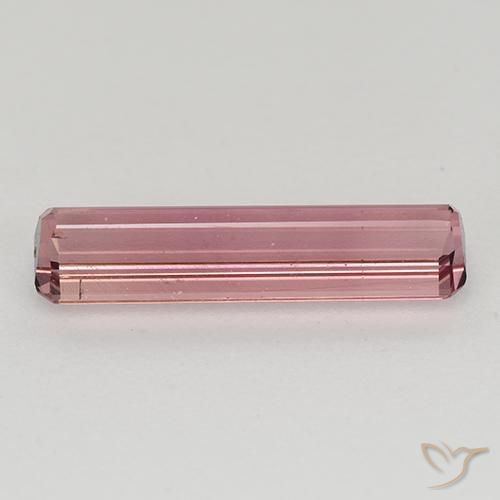 Turmalina Rosa escuro Natural 1.24ct, Corte Octógono / Esmeralda, VVS-VS