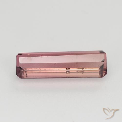 Turmalina Laranja Rosa Natural 1.62ct, Corte Octógono / Esmeralda, VS-SI