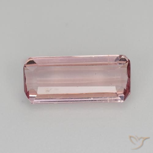 Turmalina Vermelho Maçã Doce Claro Natural 1.77ct, Corte Octógono / Esmeralda, VVS-VS