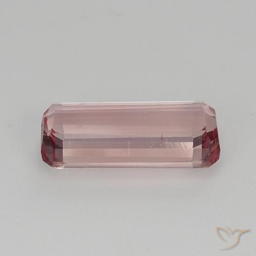 Turmalina Vermelho Maçã Doce Claro Natural 1.77ct, Corte Octógono / Esmeralda, VVS-VS