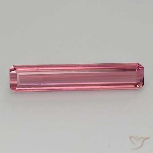 1.53ct Natural rosa avermelhado Turmalina, Corte Esmeralda, VVS-VS