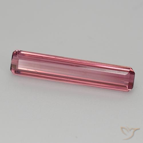 Turmalina rosa avermelhado Natural 1.53ct, Corte Octógono / Esmeralda, VVS-VS