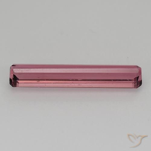 Turmalina rosa avermelhado Natural 1.53ct, Corte Octógono / Esmeralda, VVS-VS