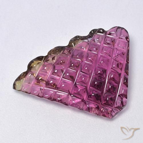Turmalina roxo profundo natural 8,17ct, forma extravagante, transparente