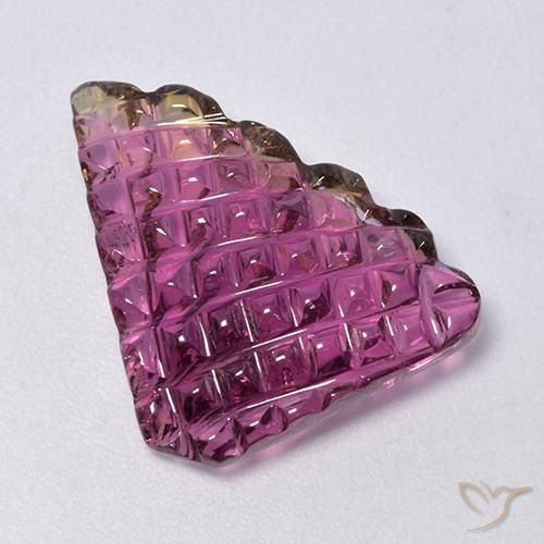 Turmalina roxo profundo natural 8,17ct, forma extravagante, transparente