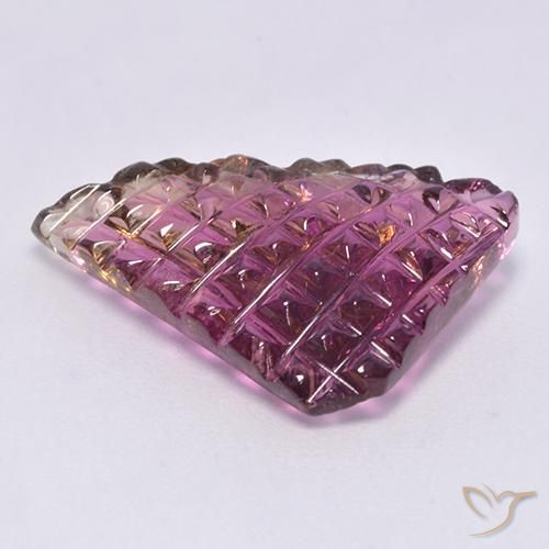 Turmalina roxo profundo natural 8,17ct, forma extravagante, transparente