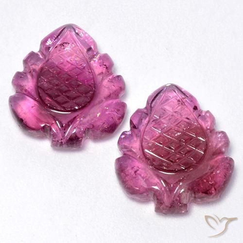 Turmalina roxa solta de 11,65 ct, pedra preciosa esculpida de 14,9 x 12,8 mm de Moçambique, Photo A