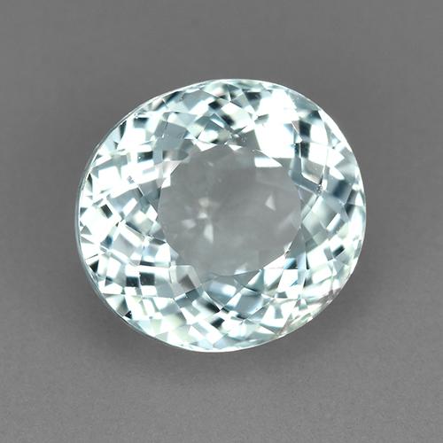 Turmalina Azul Esverdeado Claro Natural 2.76ct, Corte Oval, VVS