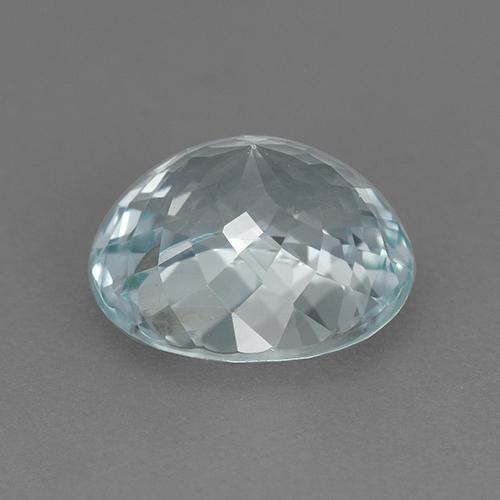 Turmalina Azul Esverdeado Claro Natural 2.76ct, Corte Oval, VVS