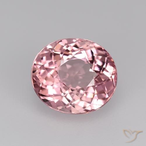 2.18ct Natural Chiclete rosa claro Turmalina, oval, VVS-VS