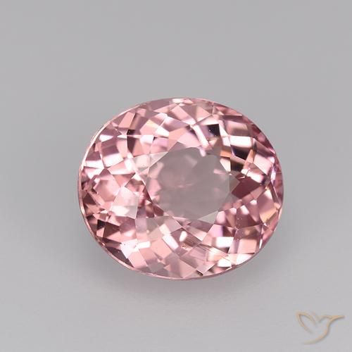 Turmalina Chiclete rosa claro Natural 2.18ct, oval, VVS-VS