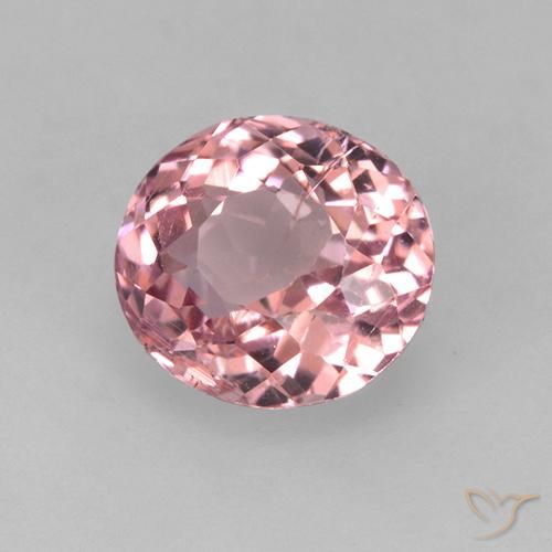 Turmalina Chiclete rosa claro Natural 1.35ct, oval, VS