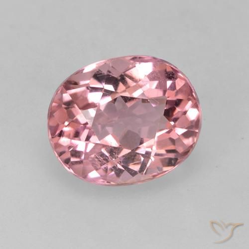 1.37ct Natural Rosa chiclete Turmalina, oval, VS