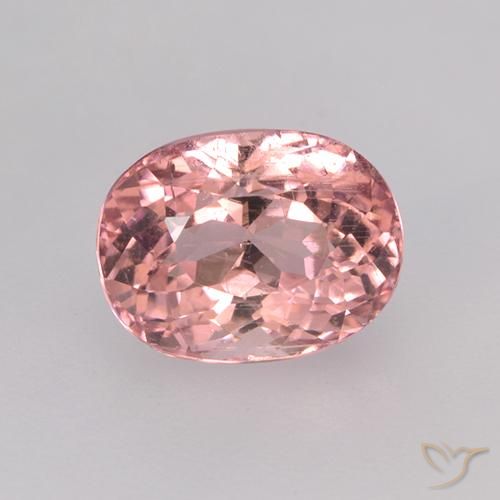 1.76ct Natural Laranja Rosa Turmalina, oval, VS