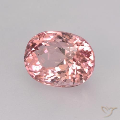 Turmalina Laranja Rosa Natural 1.76ct, oval, VS