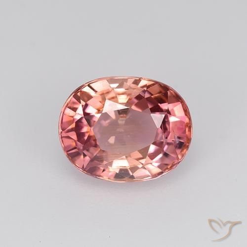 1.48ct Natural Jacarandá Rosa Turmalina, oval, VVS-VS