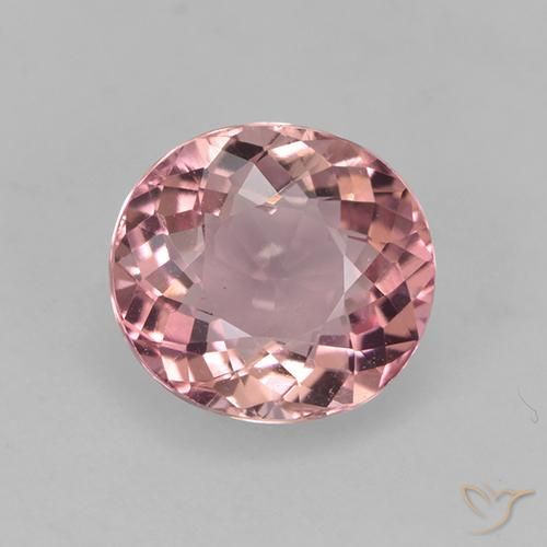 1.45ct Natural Luz rosa Turmalina, oval, VVS-VS