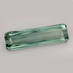 Turmalina verde natural 14,80ct, corte esmeralda, VS