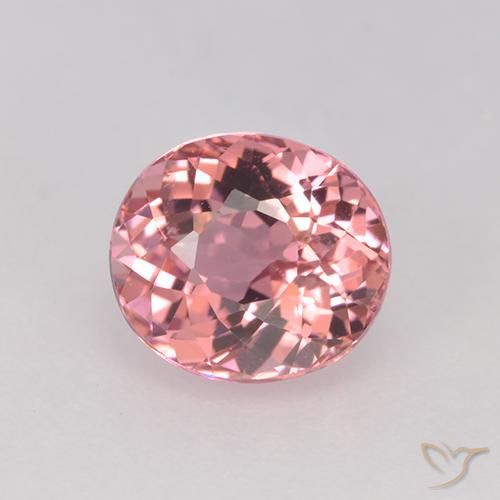 1.44ct Natural Rosa chiclete Turmalina, oval, VVS-VS