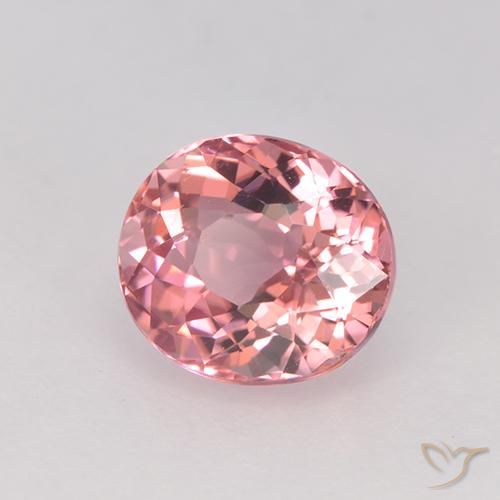 Turmalina Rosa chiclete Natural 1.44ct, oval, VVS-VS