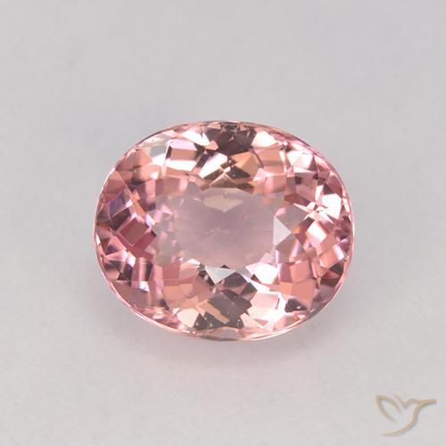 1.51ct Natural Luz rosa Turmalina, oval, VVS-VS