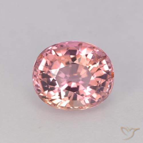 1.32ct Natural Luz rosa Turmalina, oval, VVS-VS