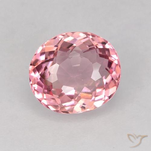 1.60ct Natural Rosa chiclete Turmalina, oval, VVS-VS