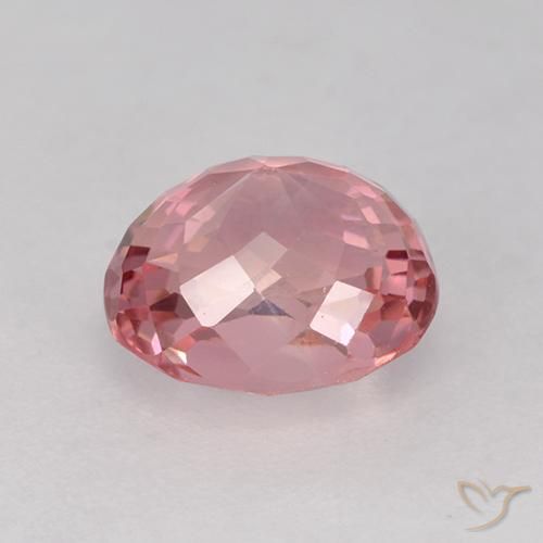 Turmalina Rosa chiclete Natural 1.60ct, oval, VVS-VS
