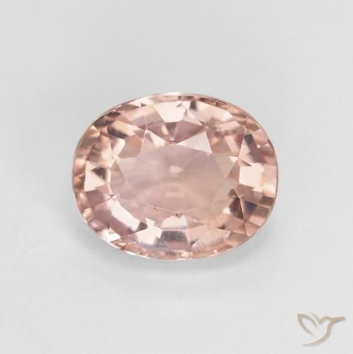 1.61ct Natural vermelho indiano Turmalina, oval, VS