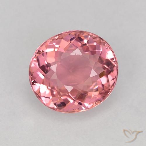 1.49ct Natural Tom rosa quente Turmalina, oval, VVS-VS