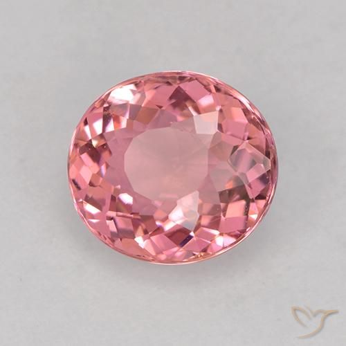Turmalina Tom rosa quente Natural 1.49ct, oval, VVS-VS