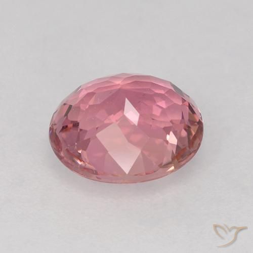 Turmalina Tom rosa quente Natural 1.49ct, oval, VVS-VS