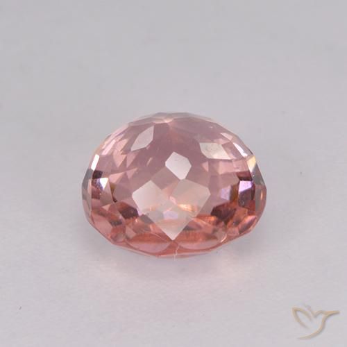 Turmalina Laranja Rosa Natural 1.67ct, oval, VVS-VS