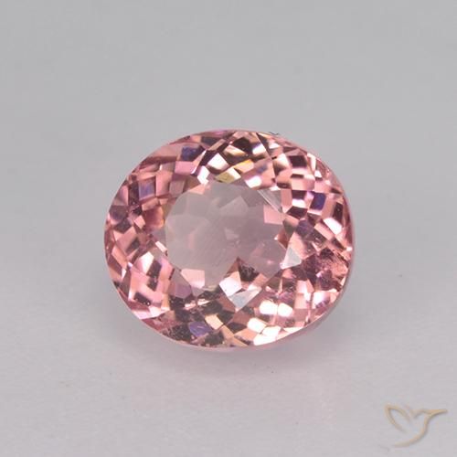 Turmalina rosa médio Natural 1.65ct, oval, VS