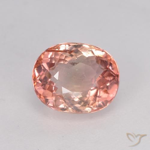 1.48ct Natural rosa médio Turmalina, oval, VS