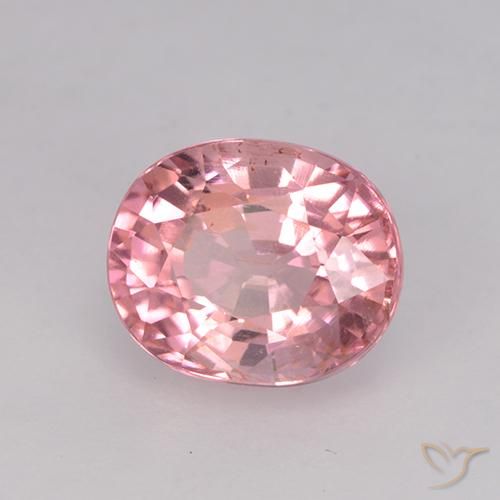 Turmalina Rosa choque claro Natural 1.66ct, oval, VS