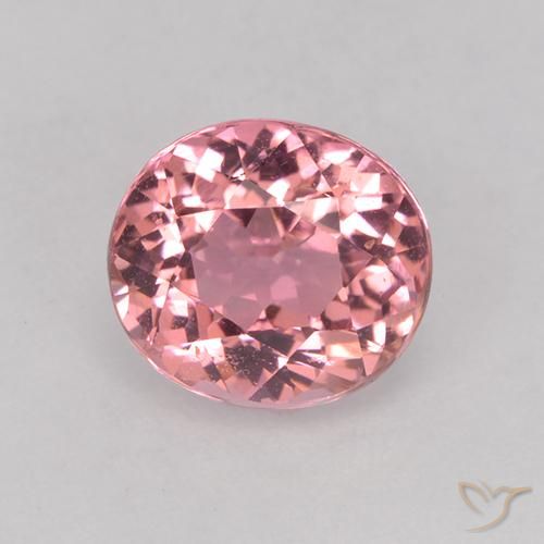 1.68ct Natural Rosa chiclete Turmalina, oval, VVS-VS