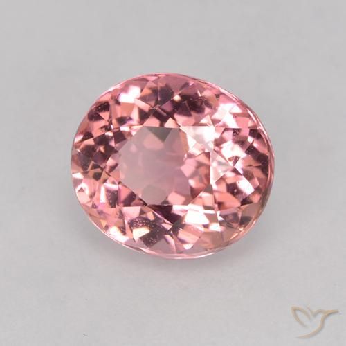 Turmalina Rosa chiclete Natural 1.68ct, oval, VVS-VS