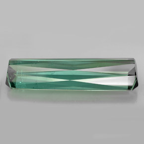 Turmalina verde natural 15,23ct, corte esmeralda, VS-SI