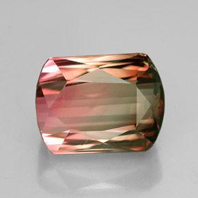 Turmalina multicolorido natural 5,27ct, forma extravagante, VVS