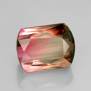 Turmalina multicolorido natural 5,27ct, forma extravagante, VVS