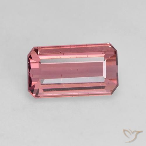 1.51ct Natural Laranja Rosa Turmalina, Corte Esmeralda, VS