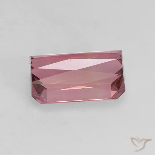 Turmalina Rosa Laranja Profundo Natural 1.84ct, Corte Octógono / Esmeralda, VVS-VS