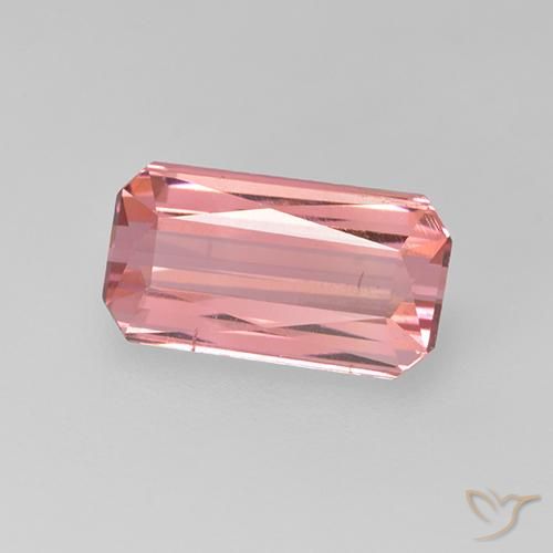 Turmalina Rosa chiclete Natural 1.64ct, Corte Octógono / Esmeralda, VS